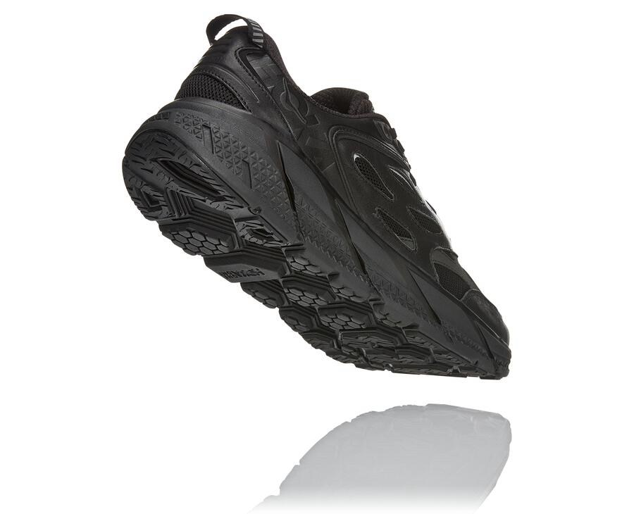 Hoka Australia One One Clifton L - Mens Running Shoes Black - NGMSQ-9016